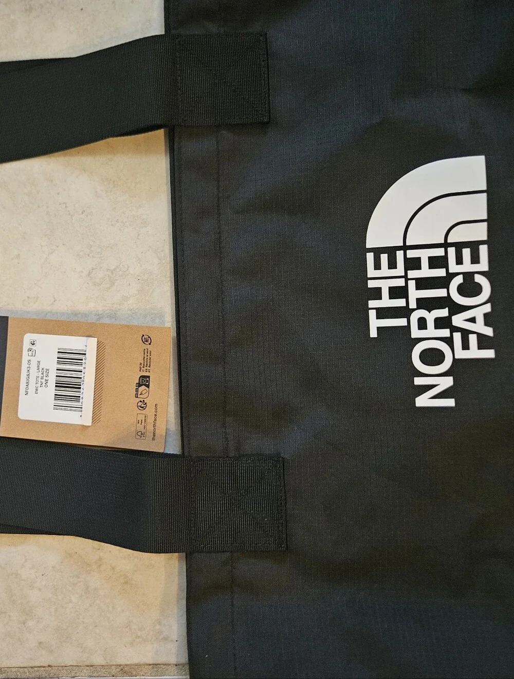 The North Face Black Logo Tote Bag